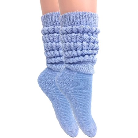 

Slouch Socks Cotton Scrunch Knee High Extra Long and Heavy Socks