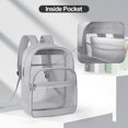 thumbnail image 3 of Mochila KIMNERPU Clear Heavy Duty Transparente Gris 30L, 3 of 8