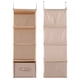 thumbnail image 5 of Organizador de armario colgante para ropa, 4 estantes y cajón (beige), 5 of 11