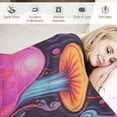 thumbnail image 3 of ARISTURING Mushroom Throw Blanket Soft Blankets Plush Comfy Throws Decor for Home Couch Living Room Bed Sofa Cozy Warm Gifts for Women Boys Girls Lightweight (mushroom02), 3 of 6