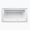 thumbnail image 2 of Kohler 1123-RAW-7 60 x 32 in. Archer Alcove Bath with Bask Heated Right Surface Drain - Black, 2 of 2
