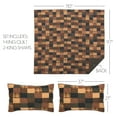 thumbnail image 4 of Primitive Quilt Set Patriotic Patchwork Cotton Red Blue Tan Bedroom Decor TCC Brands, 4 of 5