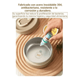 thumbnail image 4 of Lonchera Portátil Acero Inoxidable 3 Piezas 1480ml Xtellar beige, 4 of 4