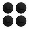 thumbnail image 1 of 4pc Stainless Steel 304 Single Hook Hook Circular Adhesive Hook Kitchen Bathroom Shower Room Hook, 1 of 2