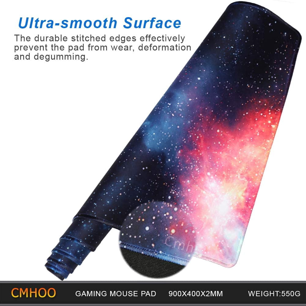 XXL Professional Large Mouse Pad & Computer Game Mouse Mat (35.4x15.7x0.1IN, 90x40 sky002)