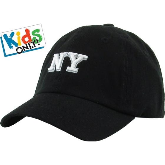 KBETHOS Kids Size NY Washed Cotton Baseball Cap Adjustable Dad Hat