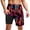 Z95-Red, variant on CHENge Swim Trunks with Compression Liner Casual Retro Palm Tree Print Quick Dry Beach Swimming Shorts with Compression Liner Stretch Fabric Beach Wear