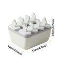 thumbnail image 2 of relayinert Moule à Glace Rond 8 Cellules Fait Main pour Dessert Fruits Réutilisable pour Bac à Glaçons Maison Gris Blanc 1Ensemble, 2 of 6