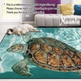 thumbnail image 2 of FREEAM Ocean Sea Turtle Non Slip Area Rug for Living Dinning Room Bedroom Kitchen, 3' x 5'(39 x 60 Inch), Topical Animal Nursery Rug Floor Carpet Yoga Mat, 2 of 6