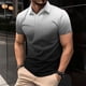 thumbnail image 2 of Camisetas de Manga Larga para Hombres Cuello Girado Hacia Abajo Sólido Imitación Algodón, Casual Botón Abajo Blusa Camiseta para Casa Y Diario Cuatro Estaciones, 2 of 6