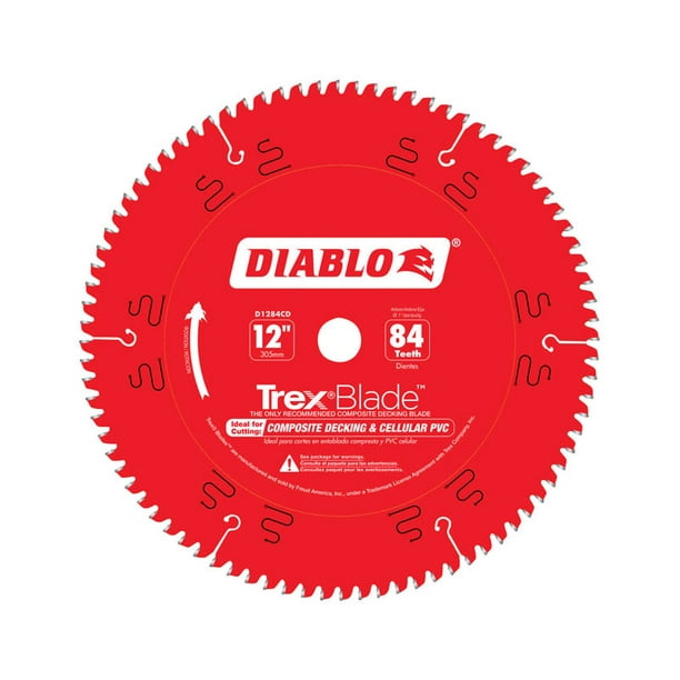 Diablo Trexblade 12 In Dia X 1 Carbide Saw Blade 84 Teeth Pk Com Dia X 1 In Carbide Saw Blade 84 Teeth, Diablo 10 Inch Table Saw Blade