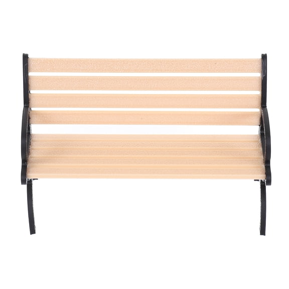 WORGEOUS Design Miniature Bench Model Beige Plastic 1Set