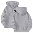 thumbnail image 2 of XINXIAOO Womens Hoodies Long Sleeve Hoodies Zip up Oversized Hoodie for Women Light Gray Hoodies Woman Womens Fall Clothes Preppy Teen Clothes, 2 of 4