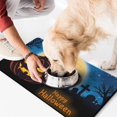 thumbnail image 2 of Happy Halloween Pumpkin Dog Food Mats for Floors Absorbent No-Slip 17x30 Inch Dog Water Mat Evil Pumpkin Ghost Pet Feeding Mat Dog Water Bowl Mat for Messy Drinker, 2 of 7