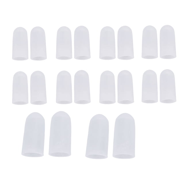 Protectores de dedos BuyWeek 10 pares de protectores de dedos de silicona