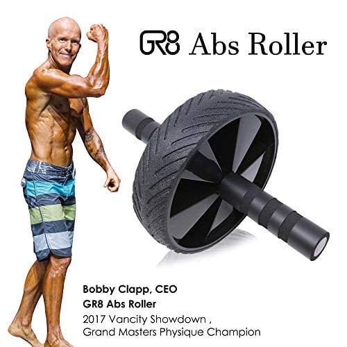 Details about   Wheel Roller Abs Workout Two-Wheel Exercise Equipment for Core Gym Abdominal NEW 