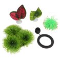 thumbnail image 3 of 5Pcs Betta Fish Leaf Pad Aquarium Simulation Leaf Ornament Betta Fish Feeder Spawning Rest Leaf Set, 3 of 14