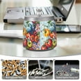 thumbnail image 6 of Yayeee Ashtray with Lid for Cigarette Smokeless Stainless Steel Home Ash Holder, Blue Floral Tomatoes, 6 of 7