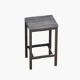 thumbnail image 5 of 4-Piece Counter Height Bar Table and Chairs Set, Modern Kitchen Dining Table Set with 3 Padded Stools, Metal Extra Long Console Bar Set for Breakfast Nook Small Places, Easy Assembly, Gray, 5 of 7