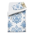 thumbnail image 2 of Blue Pioneer Flower Duvet Cover and Pillowcase Set for Single Bedding, Bedroom Accessories for Kids Teens, 2 of 5