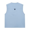 thumbnail image 4 of Sookity Men's Softshell Fishing Vest Casual Lightweight Golf Jacket Outdoor Work Jacket Waterproof Utility Cargo Sleeveless Jacket,Mens Sky Blue Vest XXXXXL, 4 of 5