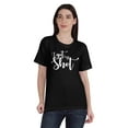 thumbnail image 1 of Inkmeso T-Shirt en Coton Col Rond Femme "I Got The Shot" Drôle pro-Vaccin, 1 of 8