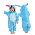 thumbnail image 5 of MICHLEY Unisex Infant Toddler Animal Flannel Hooded Romper Jumpsuit, Fall Winter Warm Soft One-Piece Onesie, Machine Washable, 0-3T, 5 of 7