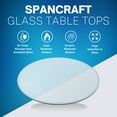 thumbnail image 5 of 42" Round Clear Tempered Glass Table Top By Spancraft Glass, 5 of 7