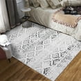 thumbnail image 2 of ZACOO 9x12 Area Rug Washable Moroccan Area Rug for Bedroom Geometric Large Rug Indoor Floor Cover for Playroom Nursery Dorm, Gray, 2 of 7