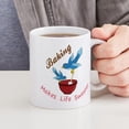 thumbnail image 6 of CafePress - Baking Birds Mug - 11 oz Ceramic Mug - Novelty Coffee Tea Cup, 6 of 6