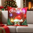thumbnail image 3 of Elainilye LED Christmas Pillows with Lights Short Printed Sofa Cushions for Holiday Gifts Home Decor Festive Throw, 3 of 6