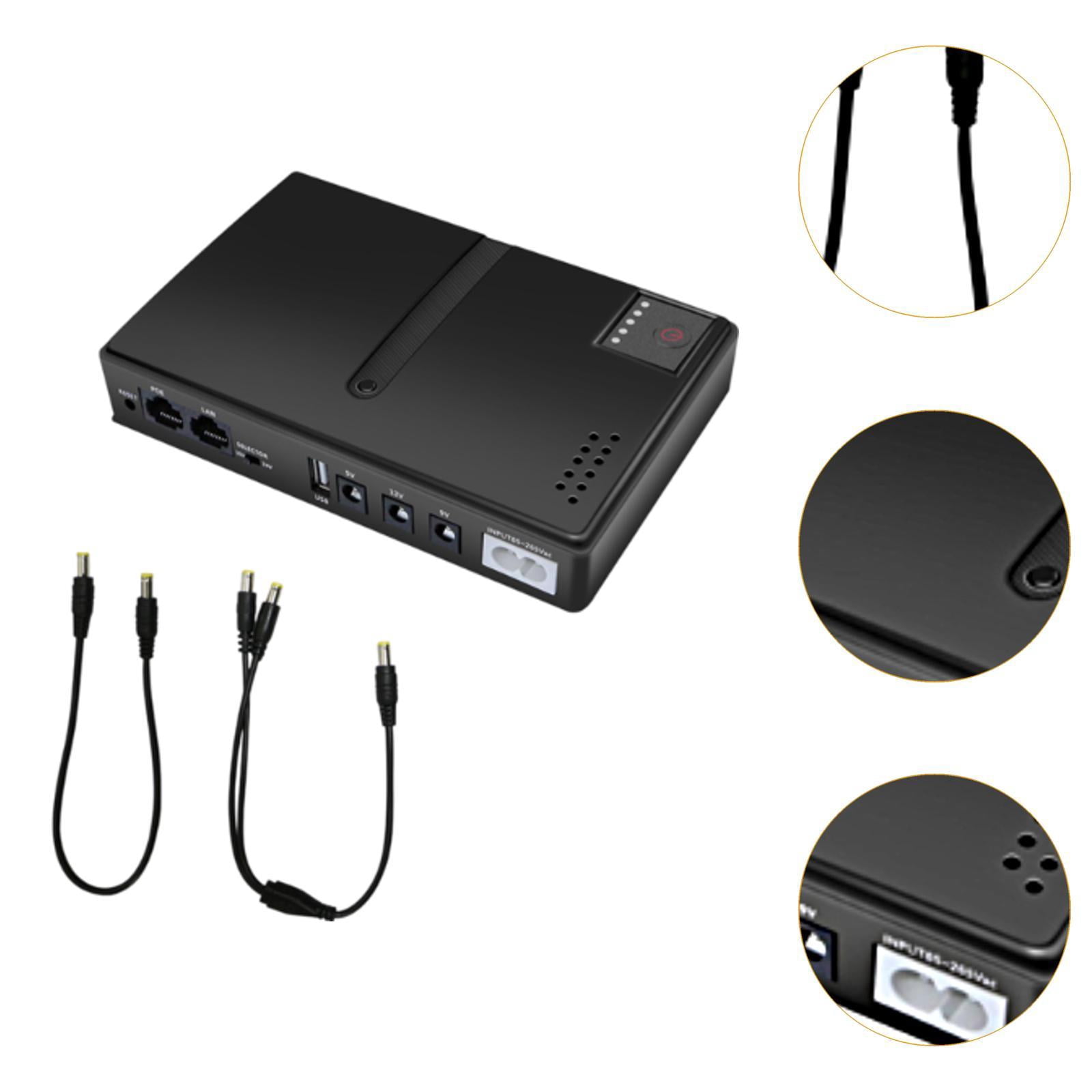 Wzmzjy Power Supply Battery Backup Backup Power for 5V/9V/12V Multi-voltage Output