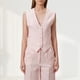 thumbnail image 1 of Chaleco Chaleco básico con cuello en V Estilo casual Traje de trabajo de oficina simple para mujer (Rosa S) Kuymtek Rosa T S para Mujer, 1 of 5