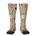 thumbnail image 2 of Lsque Coffee Makers Macaroons Chocolate Printed Crew Socks Men's Women's LightWeight Thin Casual Calf Socks ,Knee High Socks,Cotton Socks, 2 of 9