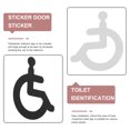 thumbnail image 3 of HIAKDOFT Toilet Disabled Wheelchair Acrylic Sign for Public Buildings with Clear Marking, 3 of 8