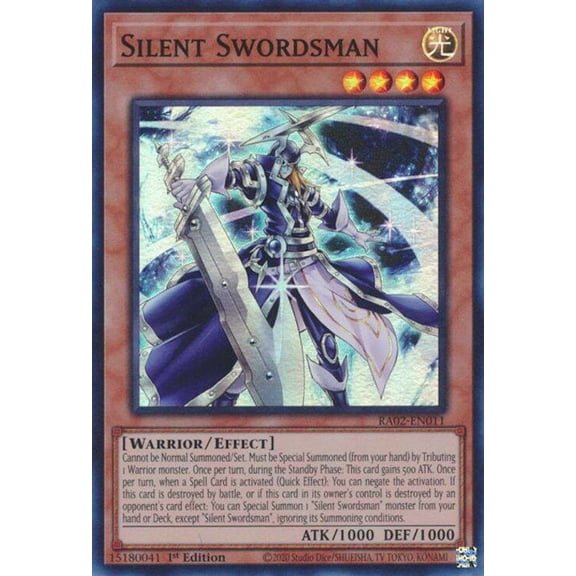 YuGiOh 25th Anniversary Rarity Collection II Prismatic Collector's Rare Silent Swordsman RA02-EN011