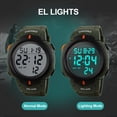 thumbnail image 5 of SKMEI Men's Digital Sports Watch Large Face Military Format Waterproof Stopwatch Alarm Wrist Watch, 5 of 9