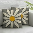 thumbnail image 3 of COMIO Summer Pillow Covers, Yellow and Grey Sunshine Decorative Daisy Flower Pillow Case for Sofa Couch Indoor Outdoor Farmhouse Modern Home Decor (Gray Yellow), 3 of 5