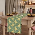 thumbnail image 2 of Easter Table Runner, Cute Cartoon Rabbits Bunny Animal Yellow Green Washable Cotton Linen Table Runners 120 Inches Long, Dresser Scarf Runner for Dining/Living Room/Kitchen/Square Tables 13''x120'', 2 of 9