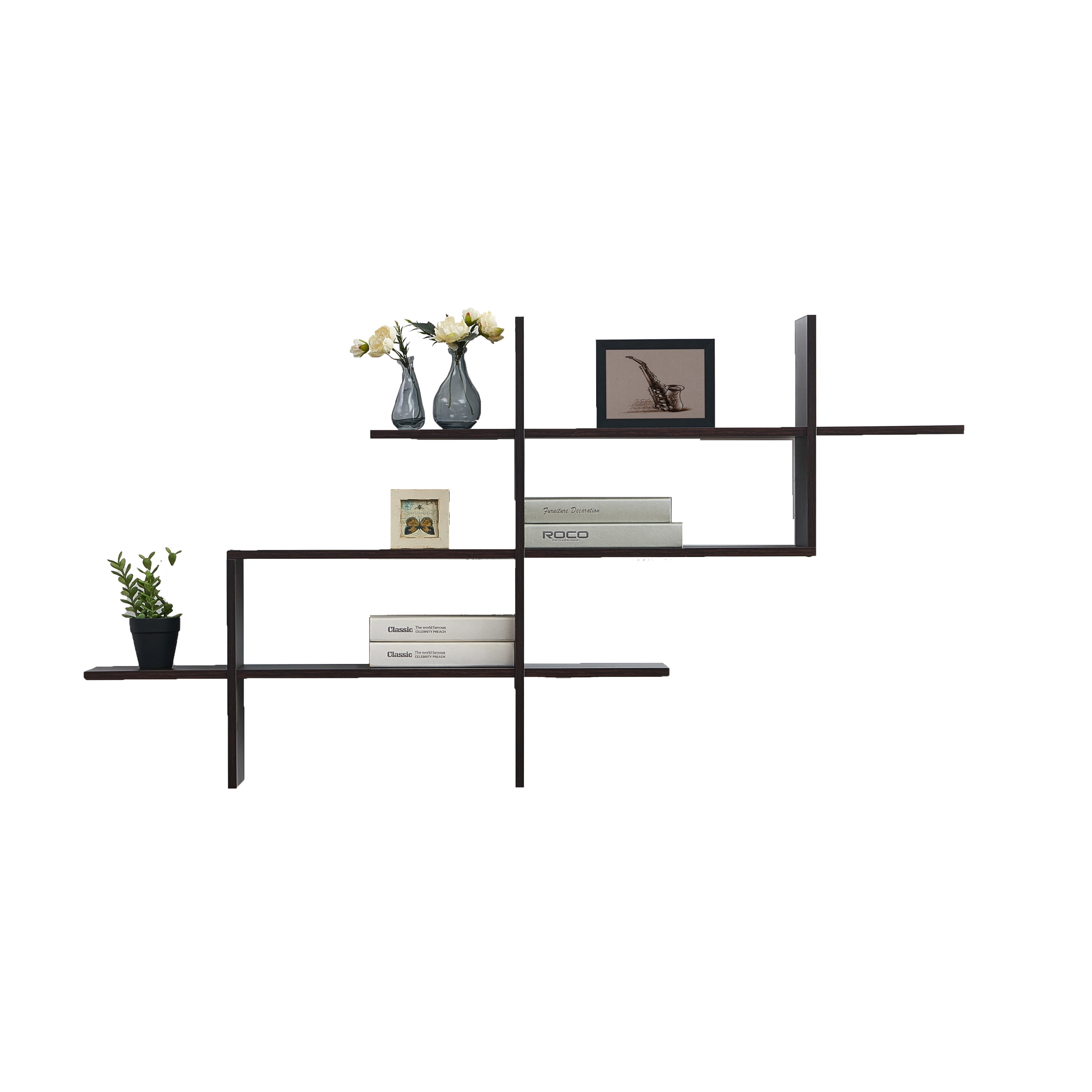 Danya B. 3Tier Rustic Hanging Wall Mount Floating Ladder Accent Shelf