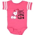 thumbnail image 3 of Inktastic Grammy Loves Me Lots and Lots Cute Elephant Boys or Girls Baby Bodysuit, 3 of 5