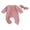 Pink, variant on Newborn Baby Girls Christmas Outfit Tree Print Ruffle Footies Romper Long Sleeve Zipper Jumpsuit Headband Set