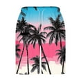 thumbnail image 5 of Iugvhana Mens Swim Trunks Shorts, Quick Dry Mens Boardshorts, Hawaiian Summer Beach Mens Bathing Suits with Drawstring Hot Pink XXL, 5 of 5