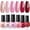 Holiday Romance, variant on Modelones Jelly Nail Polish of 6 Colors Sheer Nude Mini Nail Polish Set Natural Jelly Red Pink Brown Colors Quick Dry Nail Polish Kit for DIY Valentine's Day Nail Art Salon Home Gift for Women Girl