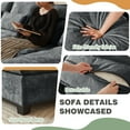 thumbnail image 4 of Soscana 113" Sectional Sofa Oversized U Shaped Couch with Double Chaise,Cloud Couch with 4 Waist Pillows,Modern Linen Seating Furniture for Living Room Office Studio Apartment,Gray, 4 of 8