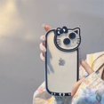 thumbnail image 1 of Funda transparente Original Sanrio Hello Kitty para iPhone 14 13 11 12 Pro Max XS XR 8 Plus, funda suave y bonita de dibujos animados a prueba de golpes, 1 of 4