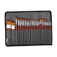 thumbnail image 4 of 25x Brush Set, Professional Painting Brushes, Comfortable Grip, Smooth Drawing, Orange, 4 of 9