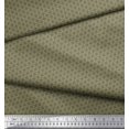 thumbnail image 2 of Soimoi Green polyester Crepe Fabric Flower Geometric Print Fabric by the Yard 42 Inch Wide, 2 of 3