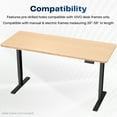 thumbnail image 3 of VIVO Bamboo 60 x 24 inch Universal Table Top for Sit to Stand Desk Frames, 3 of 6