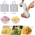 thumbnail image 4 of Cocina, Cortador De Verduras Manual De Acero Inoxidable Rallador Multifunción Con Contenedor, Rebanador De Frutas, Carne Congelada, Accesorios De Cocina, Rebanador De Patatas, 4 of 5